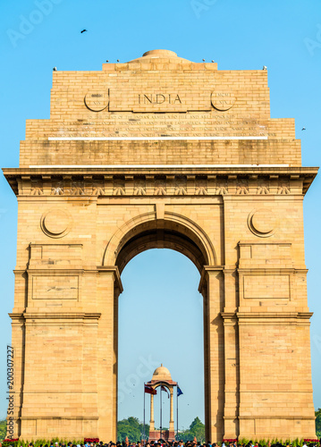 Canvas Print The India Gate, a war memorial in New Delhi, India