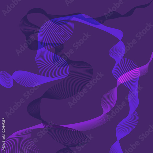 Vector Abstarct Illustration in Purple Colours