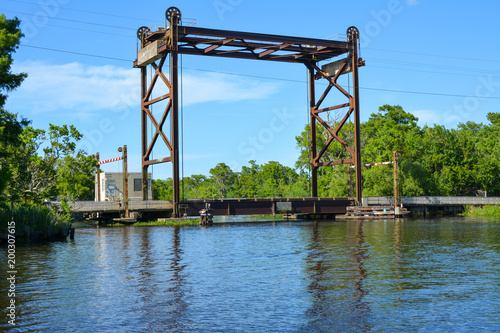 Drawbridge over a Louisiana Bayou