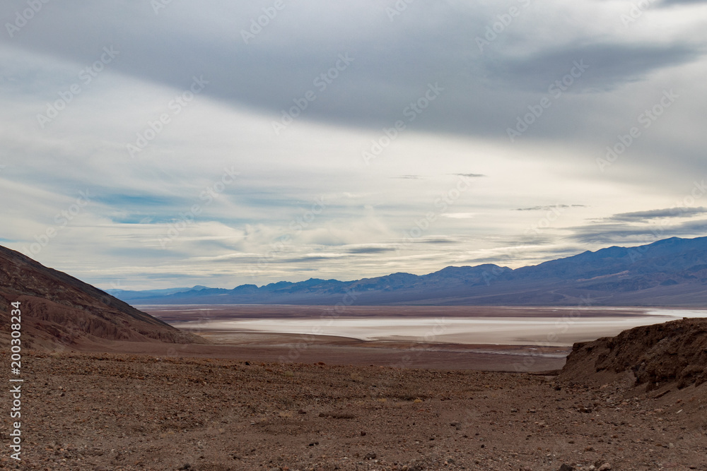 Salt Flats at Badwater Basin in Death Valley National Park, Death Valley, California