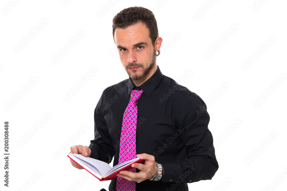 Young and healthy secretary man in office Young and healthy secretary man in office