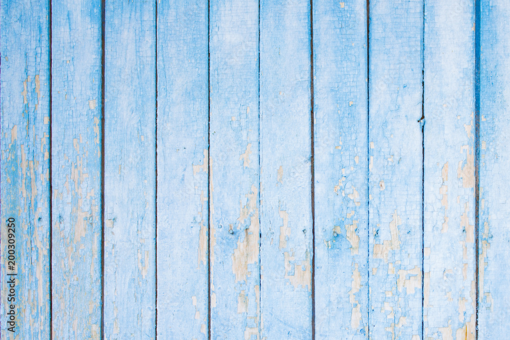 Old wooden texture. Blue background. Old wooden texture. Blue background.