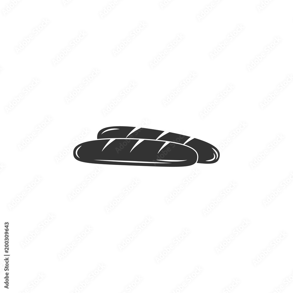 Baguette icon. Simple element illustration. Baguette symbol design template. Can be used for web and mobile Baguette icon. Simple element illustration. Baguette symbol design template. Can be used for web and mobile