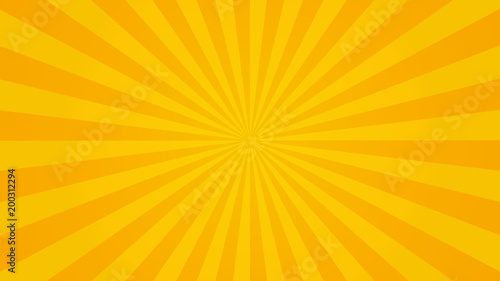 Sun rays sunburst orange yellow background