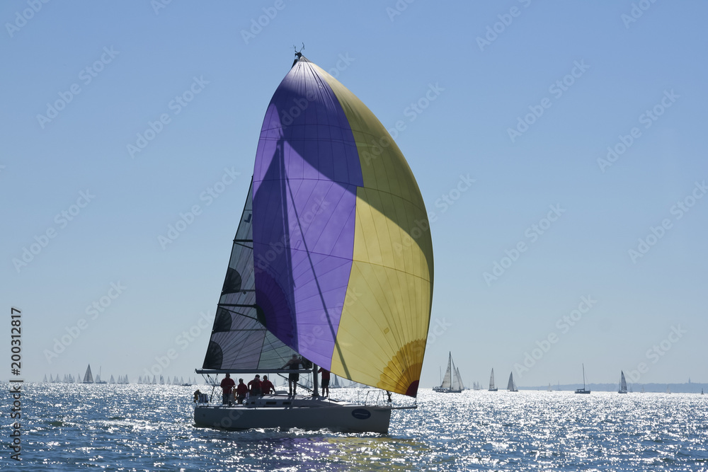 Fototapeta premium cowes week round the island yacht race