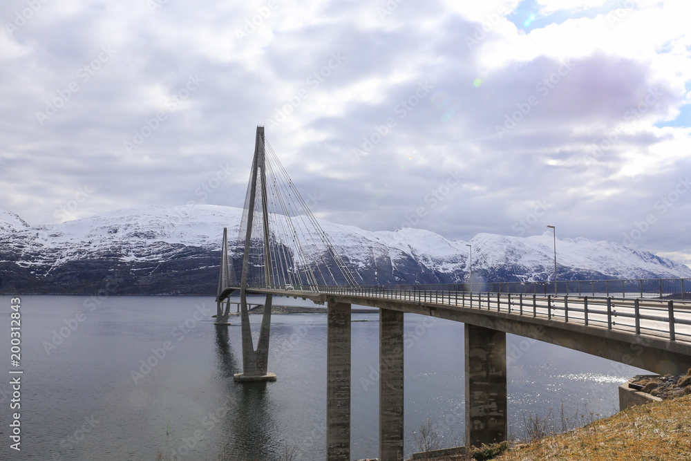 Helgeland Bridge in Northern Norway