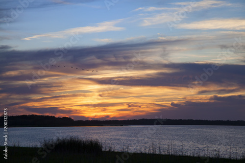 Sunset  Myaka State Park  Florida