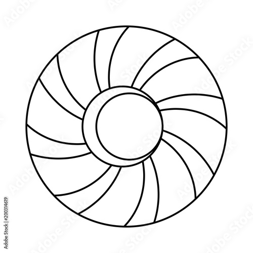 candy icon over white background, vector illustration