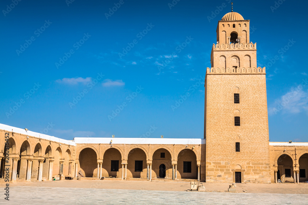 The Great Mosque of Kairouan (Great Mosque of Sidi-Uqba), Tunisia