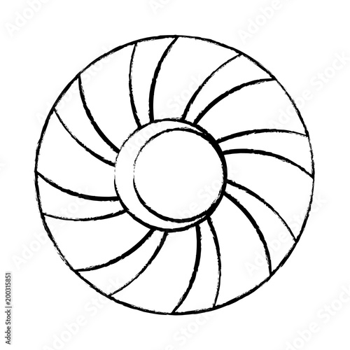 sketch of candy icon over white background, vector illustration