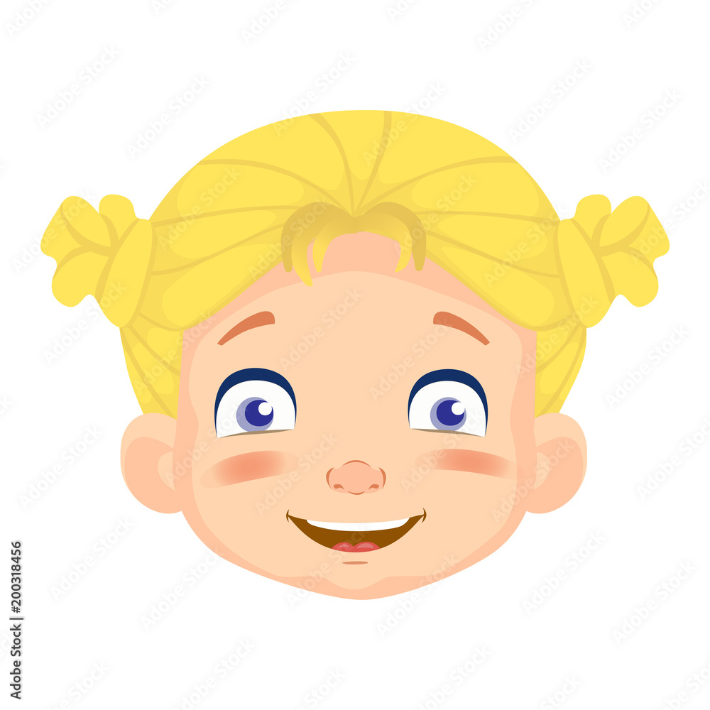 Caucasian girl character Caucasian girl character