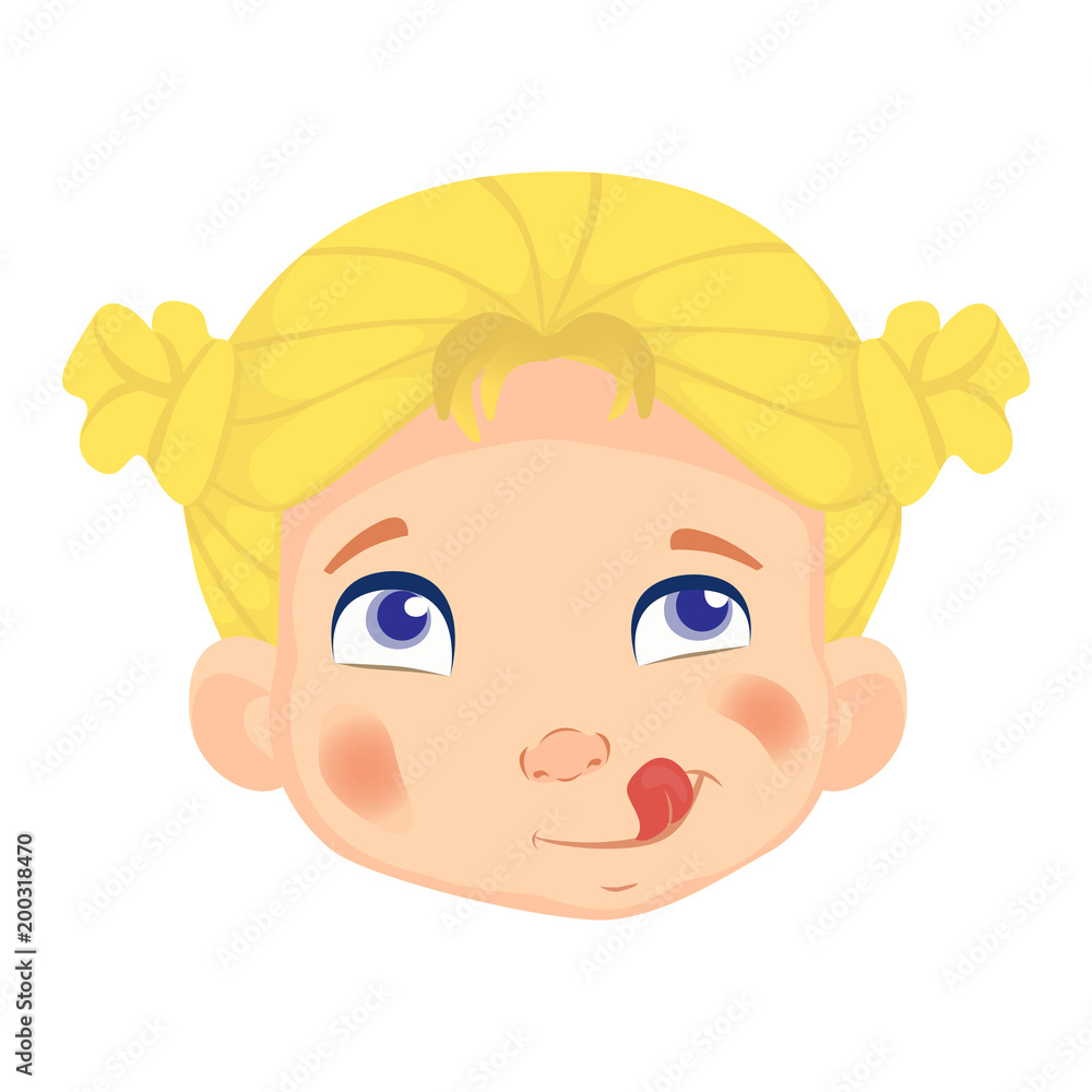 Caucasian girl character Caucasian girl character