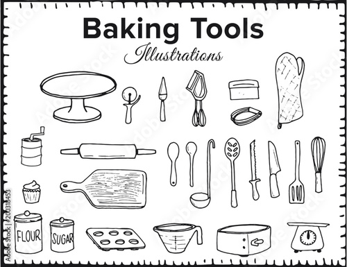 Baking Tool Illustrations
