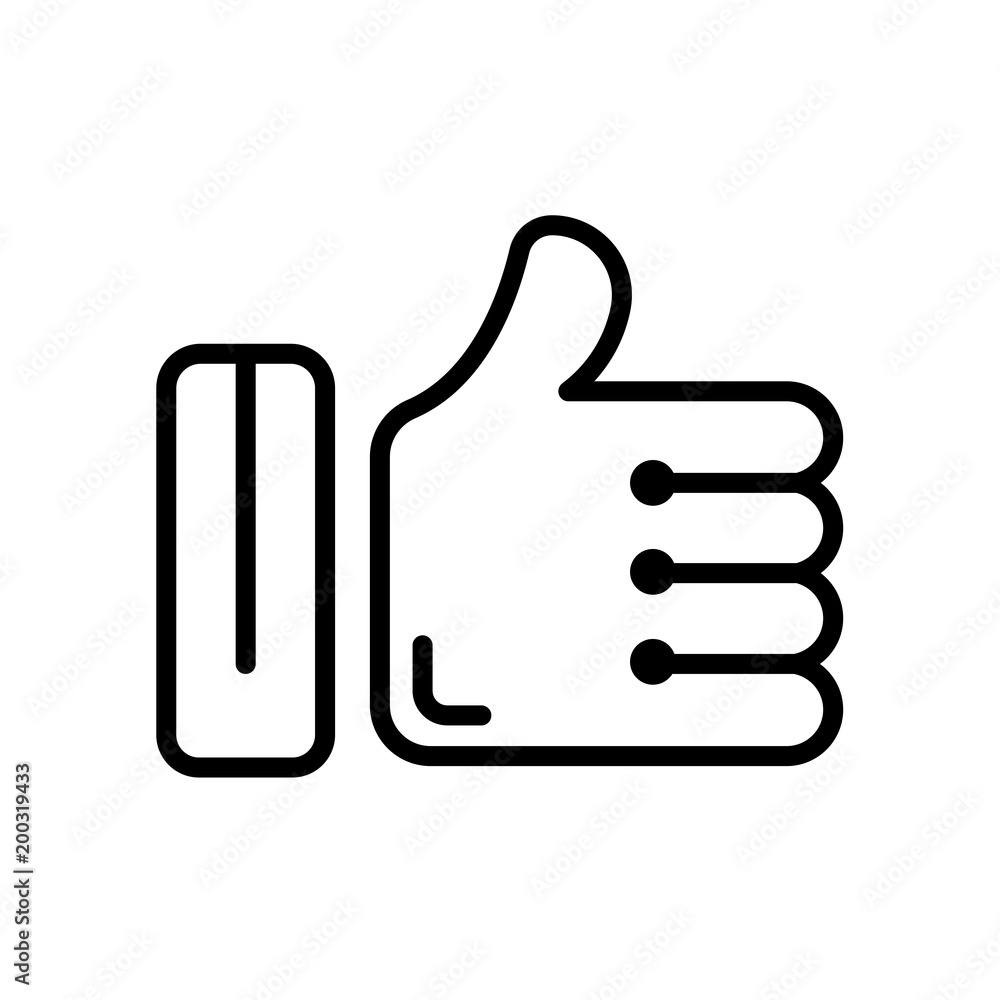 like icon isolated on white background like icon isolated on white background