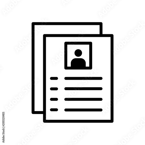 Flyer icon isolated on white background