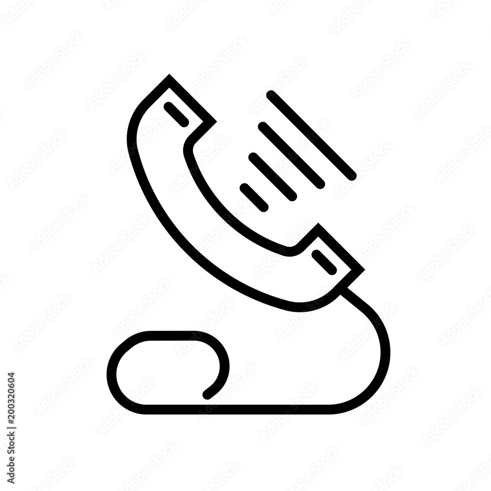 Telephone icon isolated on white background Telephone icon isolated on white background