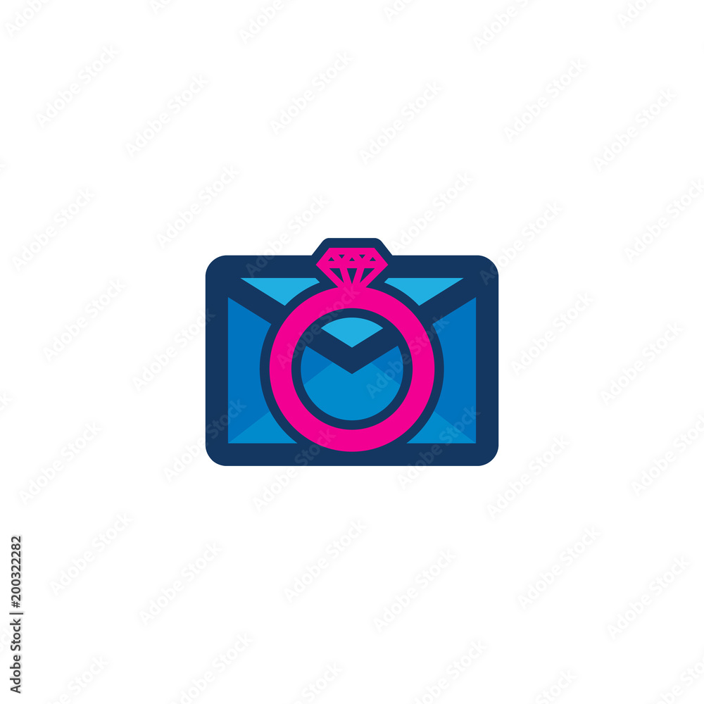 Wedding Mail Logo Icon Design Wedding Mail Logo Icon Design