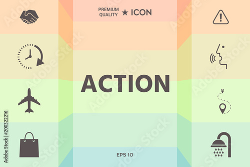 Action button symbol