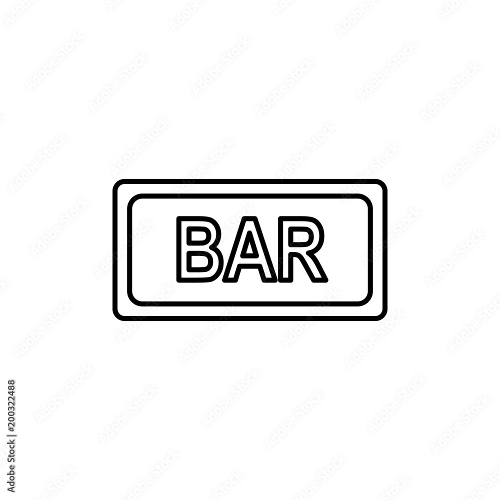 bar sign icon. Element of casino for mobile concept and web apps. Thin line icon for website design and development, app development. Premium icon bar sign icon. Element of casino for mobile concept and web apps. Thin line icon for website design and development, app development. Premium icon