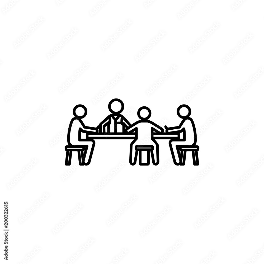 players at the table in the casino icon. Element of casino for mobile concept and web apps. Thin line icon for website design and development, app development. Premium icon players at the table in the casino icon. Element of casino for mobile concept and web apps. Thin line icon for website design and development, app development. Premium icon