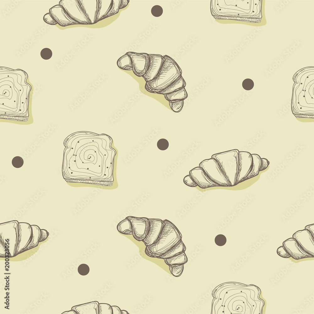 pattern bread drawing graphic background objects pattern bread drawing graphic background objects