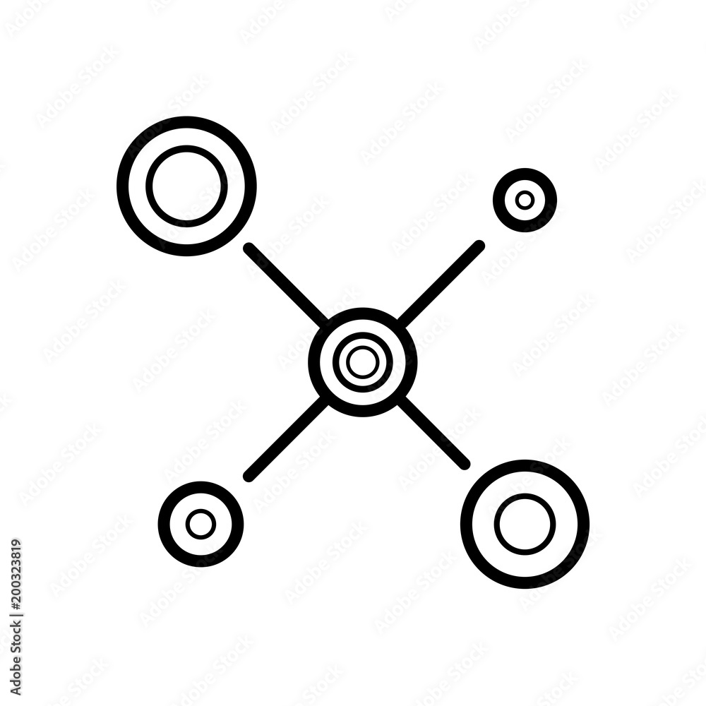 Network icon isolated on white background Network icon isolated on white background