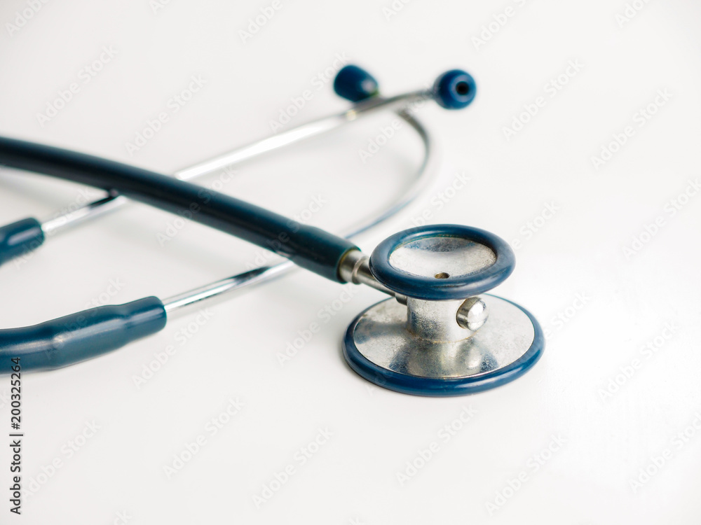 medical stethoscope isolated on white background