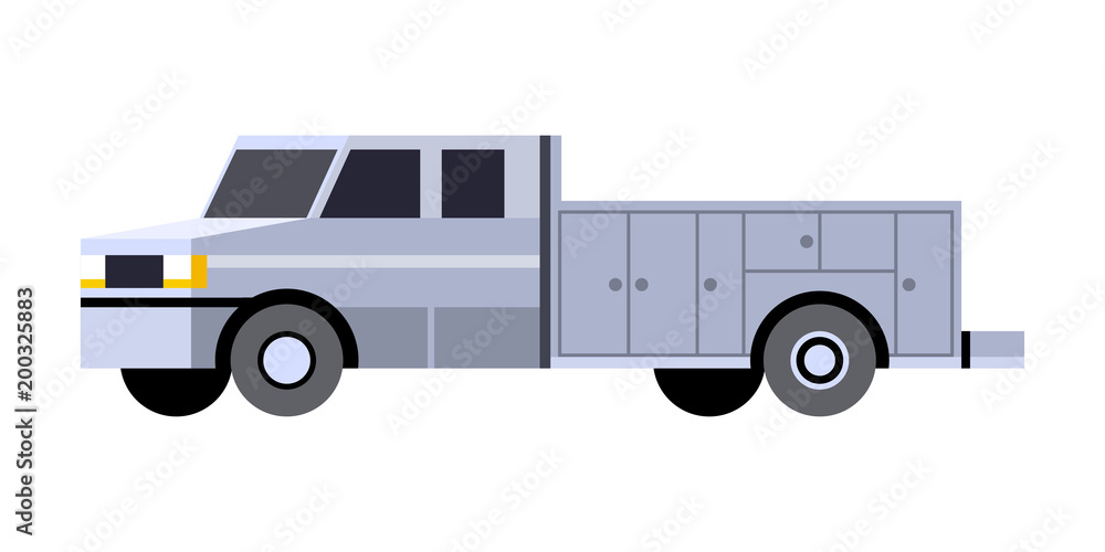 Service truck vehicle icon