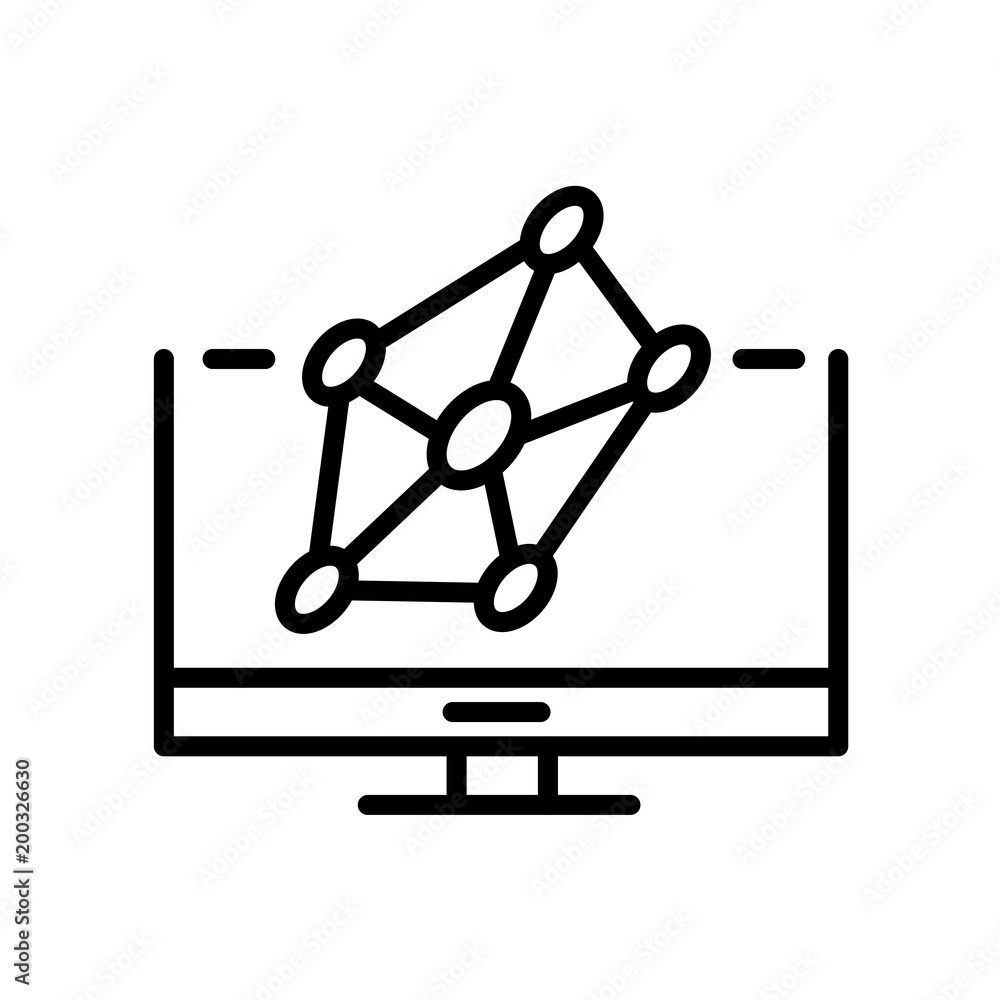 Hologram icon isolated on white background Hologram icon isolated on white background