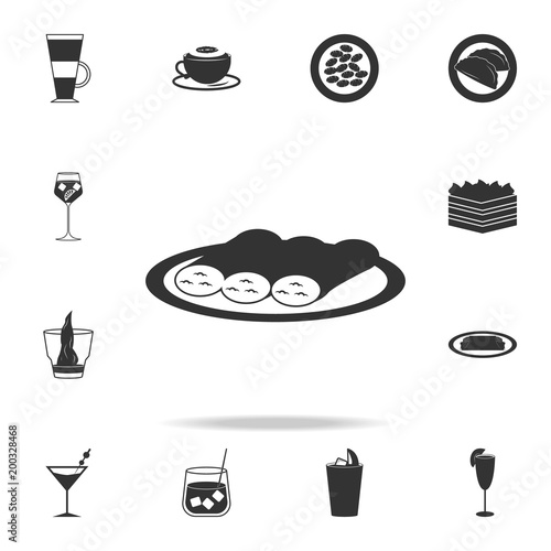 cannelloni icon. Detailed set of italian foods illustrations. Premium quality graphic design icon. One of the collection icons for websites; web design; mobile app
