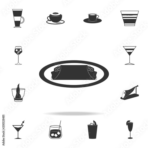 cannoli icon. Detailed set of italian foods illustrations. Premium quality graphic design icon. One of the collection icons for websites; web design; mobile app