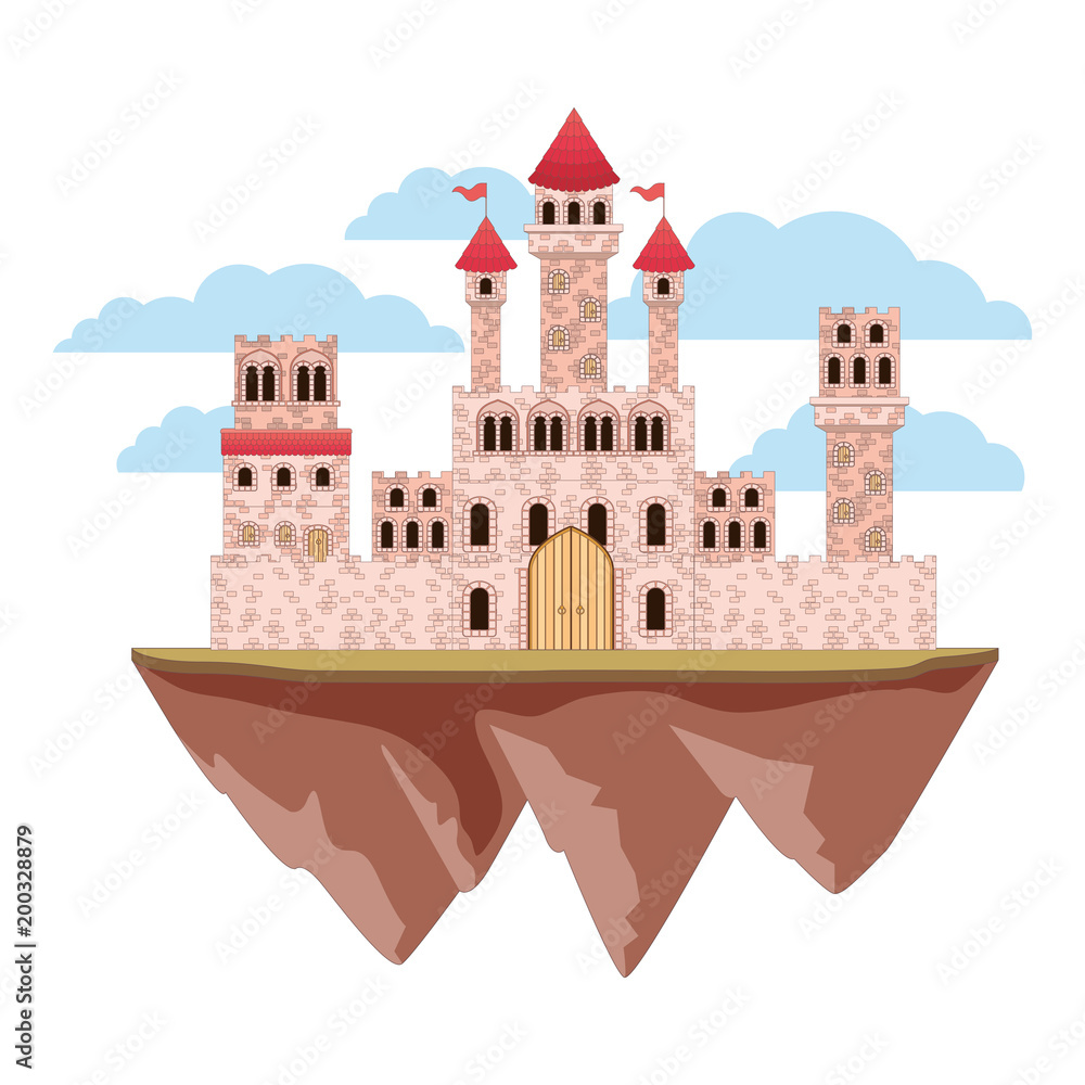 medieval castle on ground