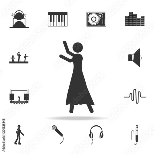 Ballet dancing icon. Detailed set of music icons. Premium quality graphic design. One of the collection icons for websites; web design; mobile app
