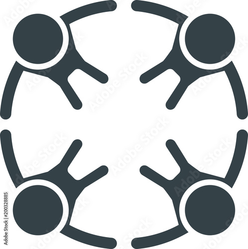 circle of black people