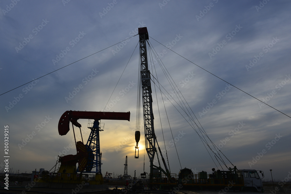 Fototapeta premium The oil pump