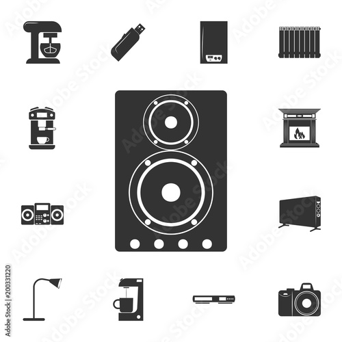 acoustic speakers icon. Detailed set of household items icons. Premium quality graphic design. One of the collection icons for websites, web design, mobile app