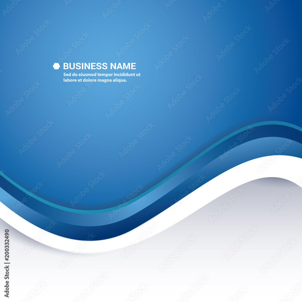 Blue Abstract Professional Business Background Design Stock Vector | Adobe  Stock