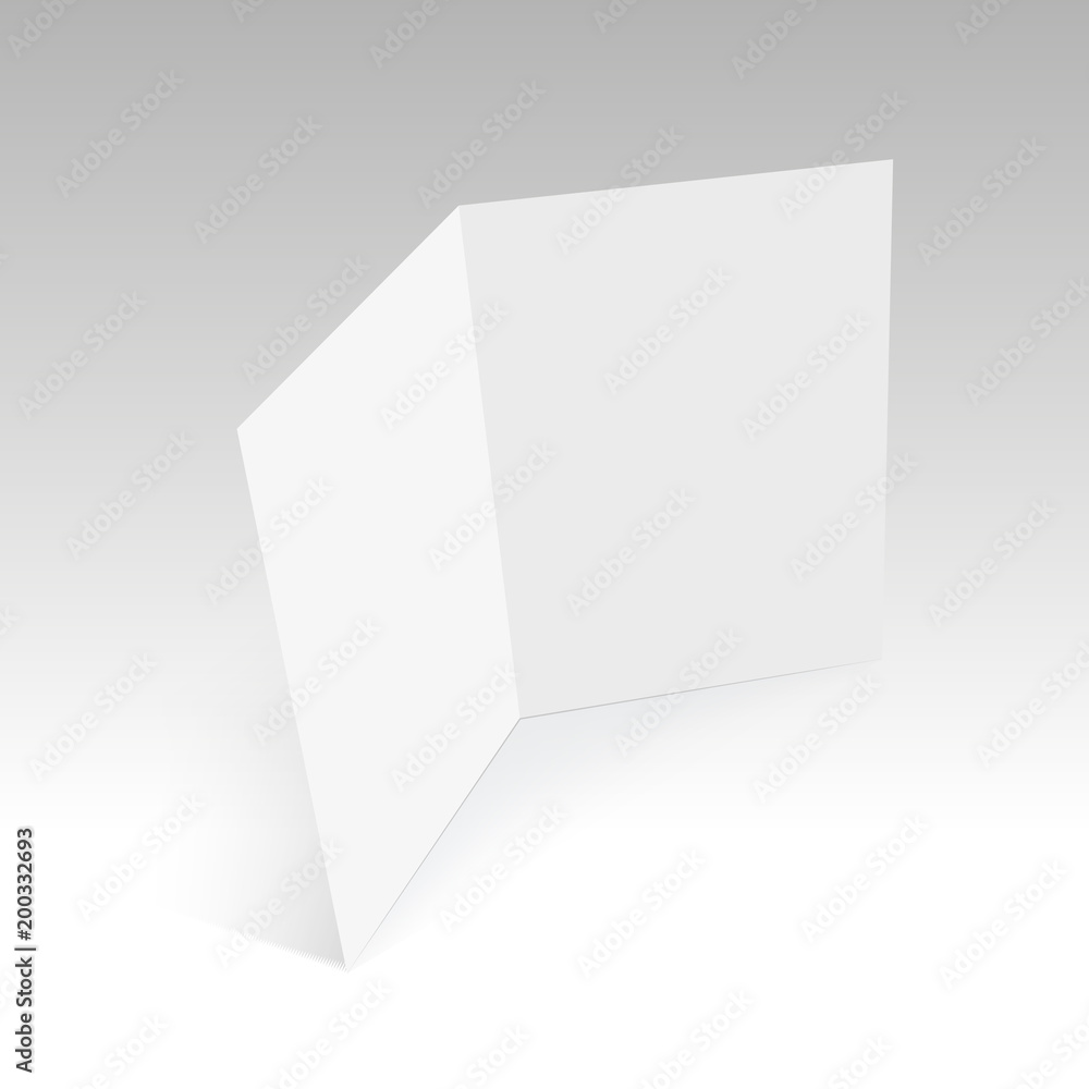 Opened magazine, journal, booklet, postcard or brochure . Vector. Opened magazine, journal, booklet, postcard or brochure . Vector.