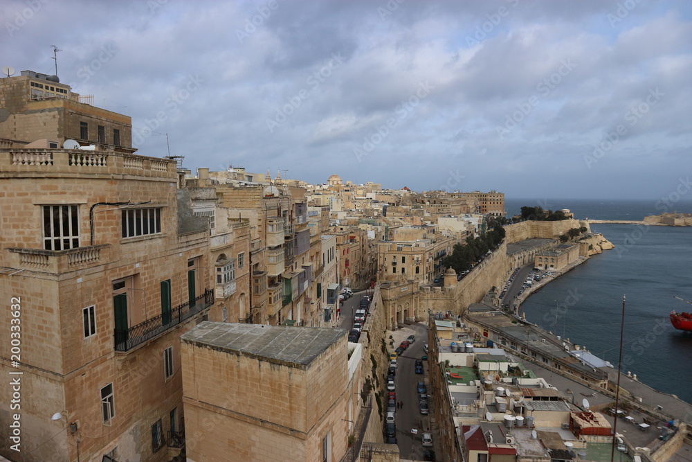 View to the Valletta Waterfront, Valletta, Malta