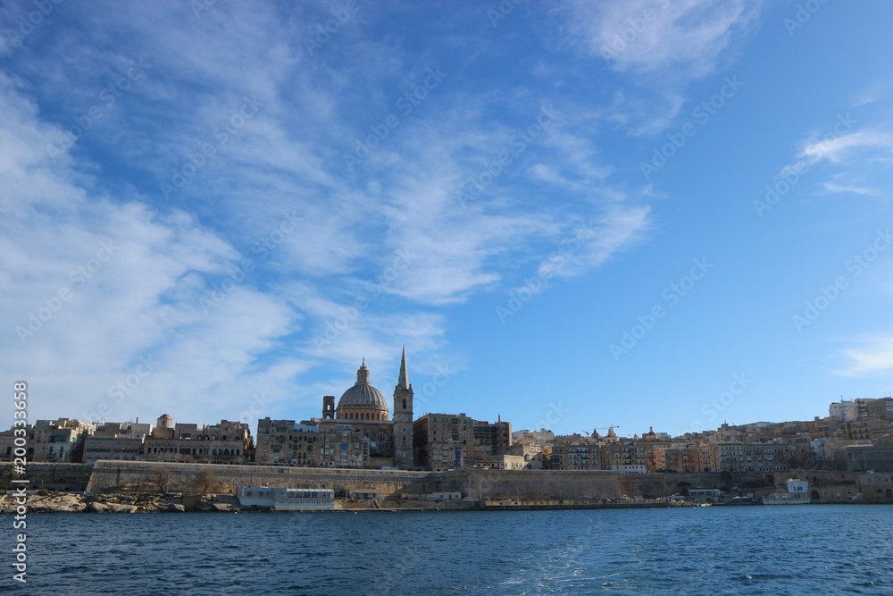 View to Valletta city, Malta