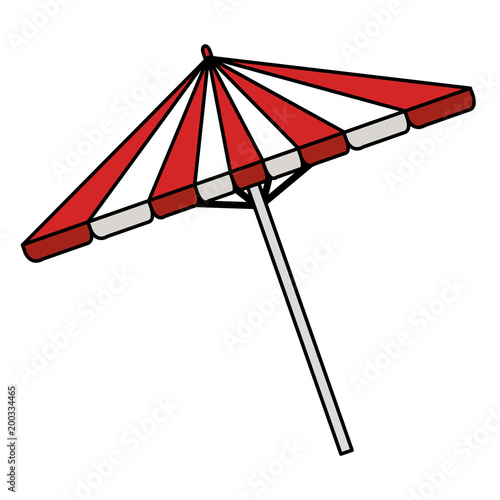 picnic umbrella isolated icon vector illustration design
