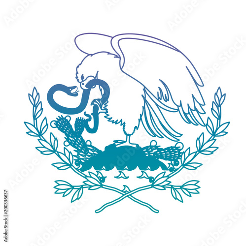emblem of the mexican flag