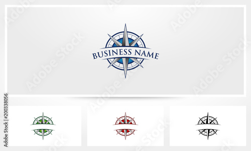 Compass Emblem Badge Logo