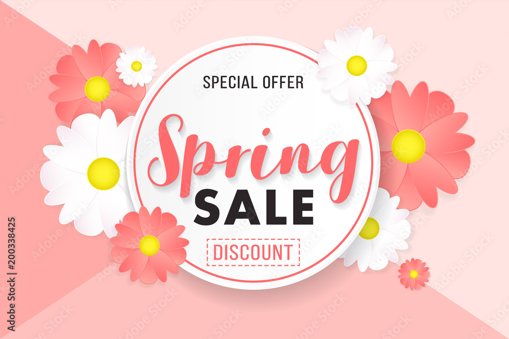 Promotion Background Poster Banner Spring Sale