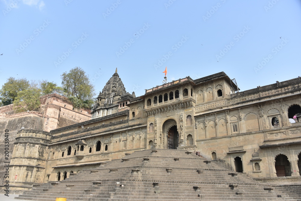 Fototapeta premium Ahilya Bai fort, Maheshwar, Madhya Pradesh, India