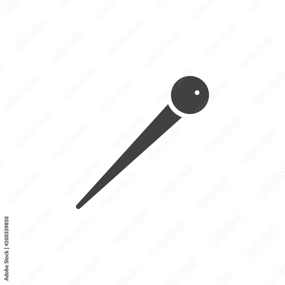 Sewing pin vector icon. filled flat sign for mobile concept and web design. Tailor needle simple solid icon. Symbol, logo illustration. Pixel perfect vector graphics Sewing pin vector icon. filled flat sign for mobile concept and web design. Tailor needle simple solid icon. Symbol, logo illustration. Pixel perfect vector graphics