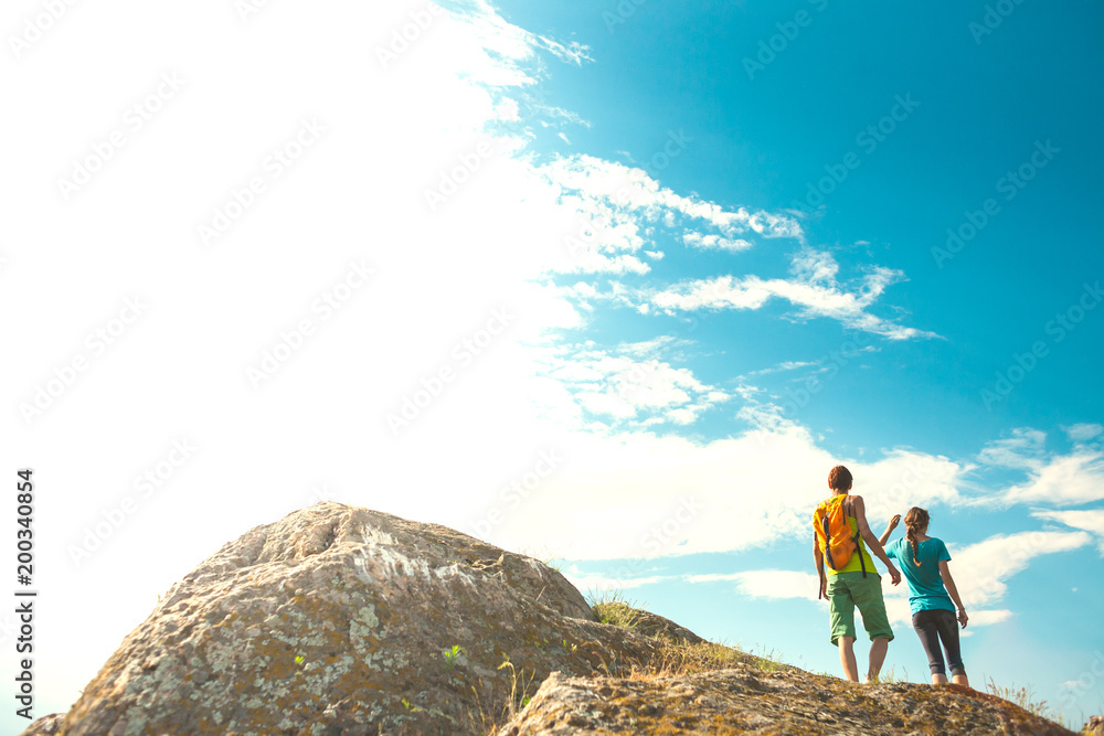 Obraz premium trekking in the mountains.