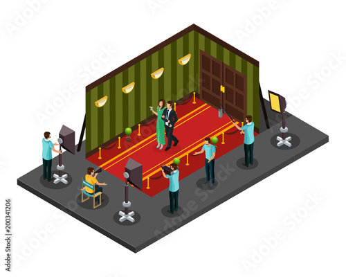 Isometric Movie Production Concept