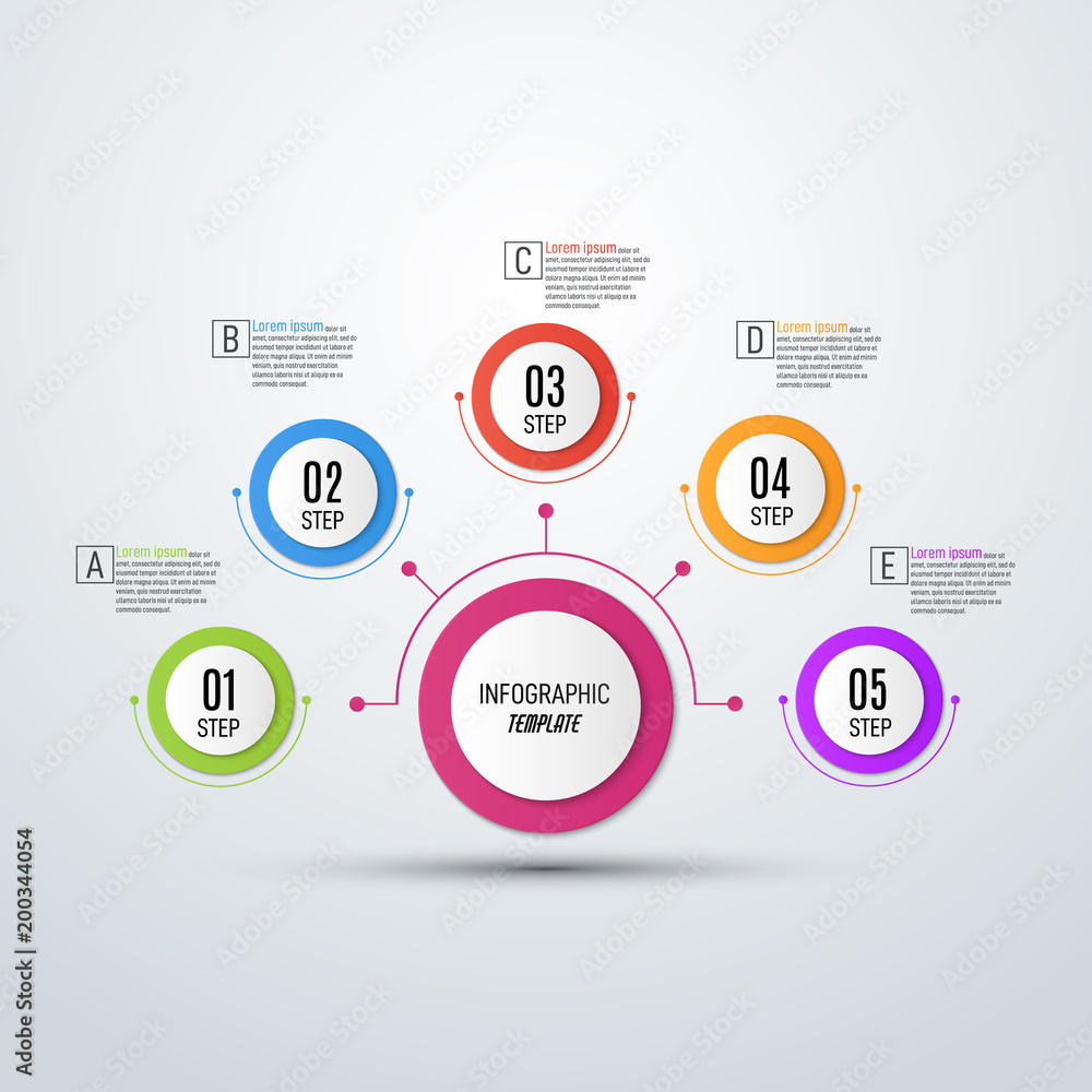 Abstract vector infographics. Business data visualization. Template for presentation. Abstract vector infographics. Business data visualization. Template for presentation.