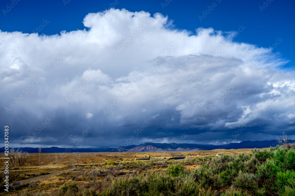This is a view of an impending thunderstorm at Highline Lake State Park in western Colorado near Loma. This is a view of an impending thunderstorm at Highline Lake State Park in western Colorado near Loma.